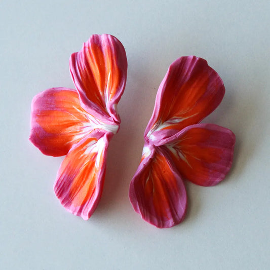 Lis rosa y naranja