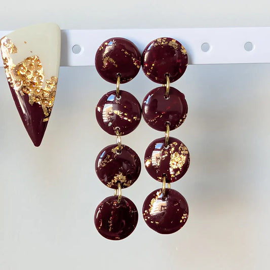 Nilo 4 granate y dorado