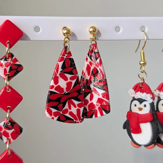 Salento estampado petalos rojo