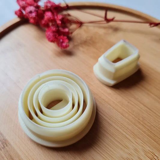 Cortador set trapecio y aro con líneas