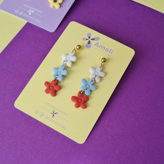 Amelí blanco, azul y rojo
