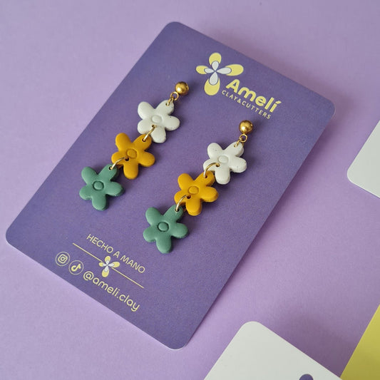 Amelí blanco, mostaza y verde