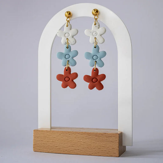 Amelí blanco, azul y rojo