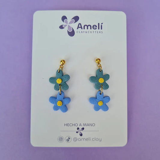 Amelí turquesa y azul
