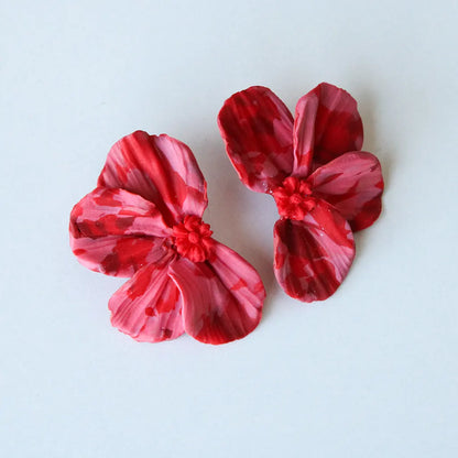 Camelia estampado rosa y rojo