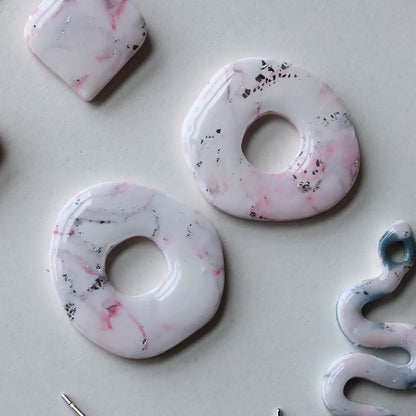 Charm donut rosa cuarzo