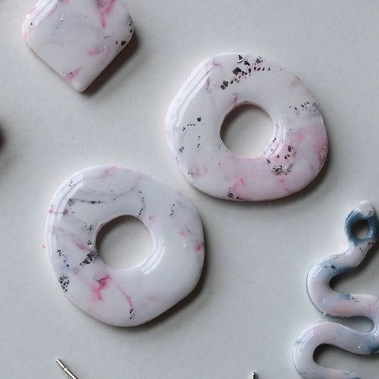 Charm donut rosa cuarzo