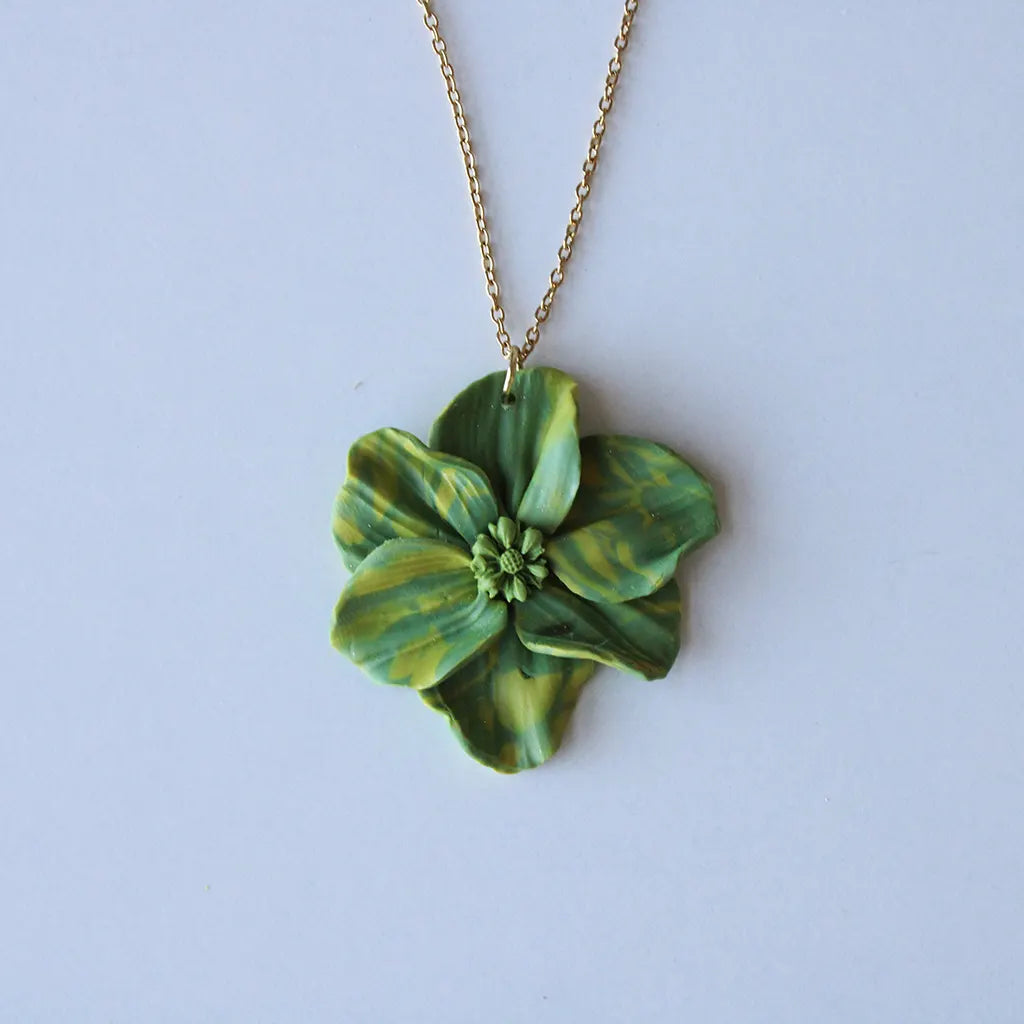 Colgante Camelia verde