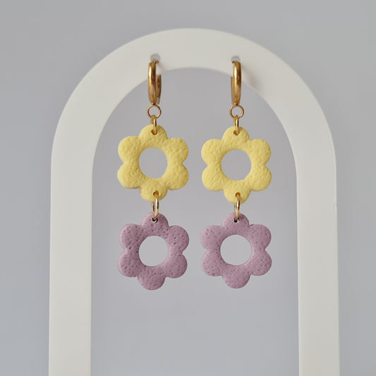 Flora amarillo y lila