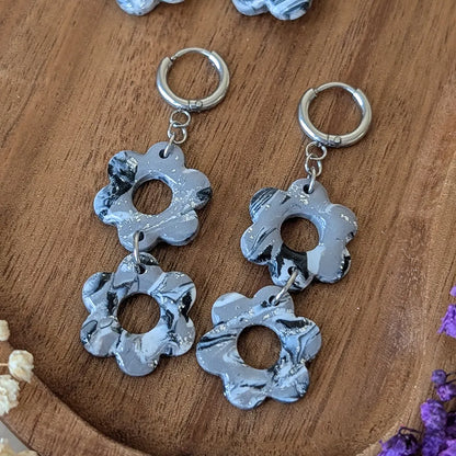 Flora estampado gris