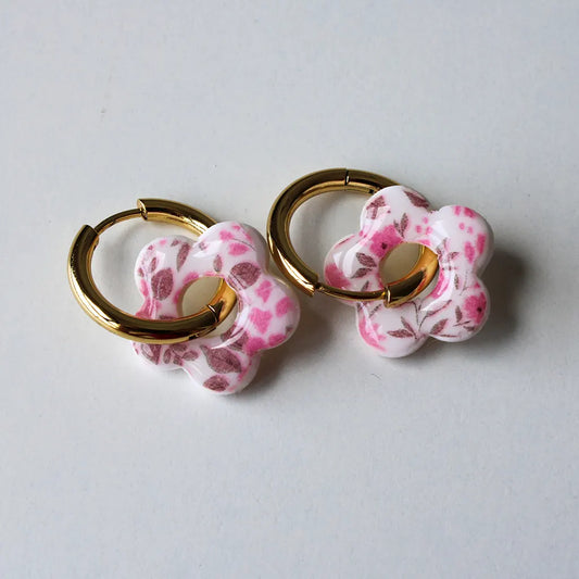 Flor charm flores rosas