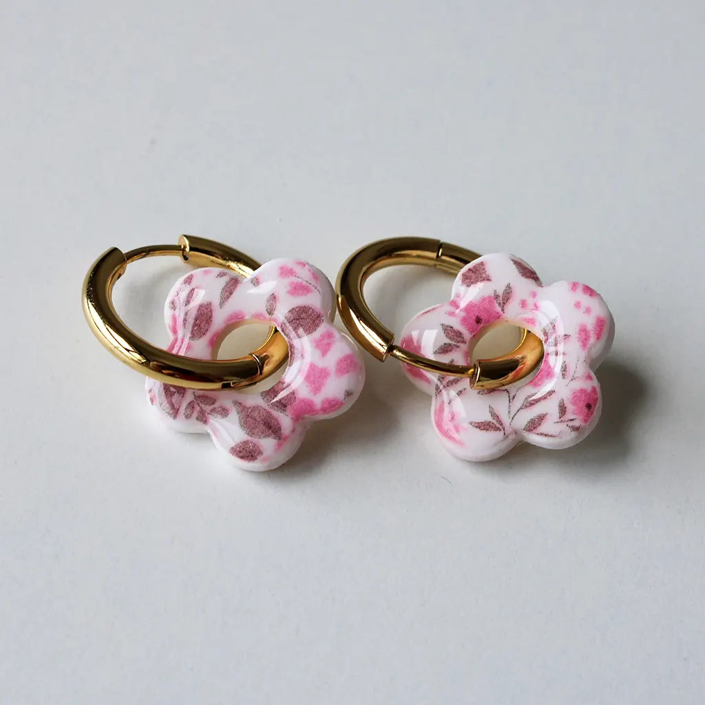 Flor charm flores rosas
