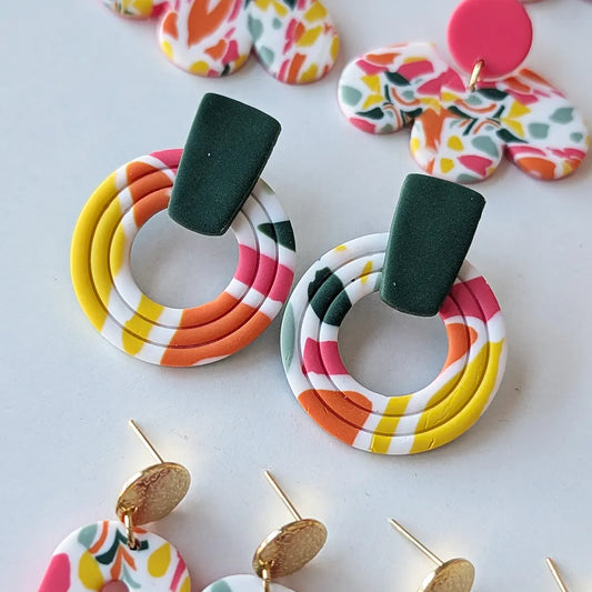 Índigo estampado primavera