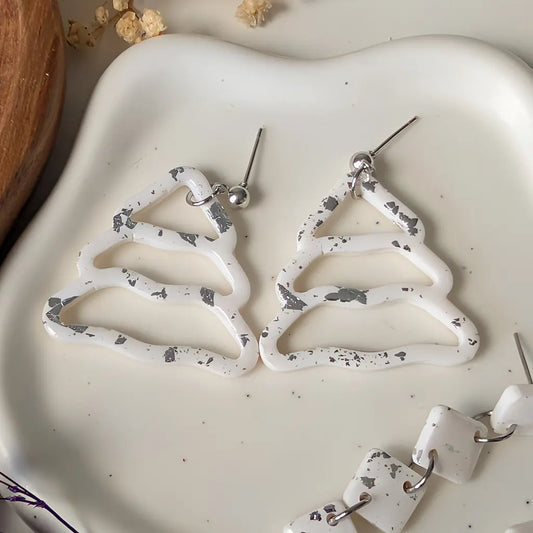 Árbol de Navidad blanco y plateado
