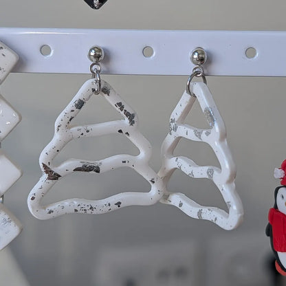 Árbol de Navidad blanco y plateado