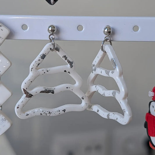Árbol de Navidad blanco y plateado