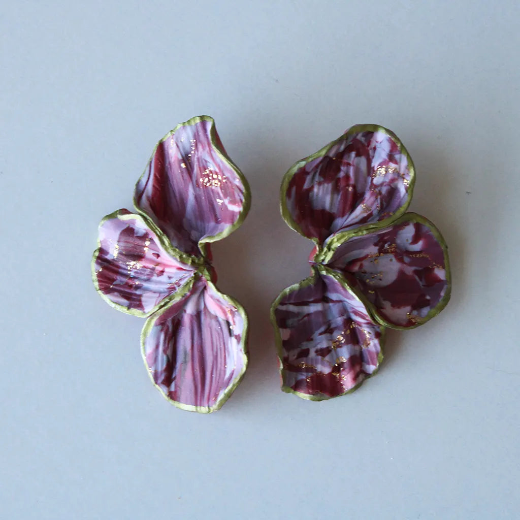 Lis estampado morados