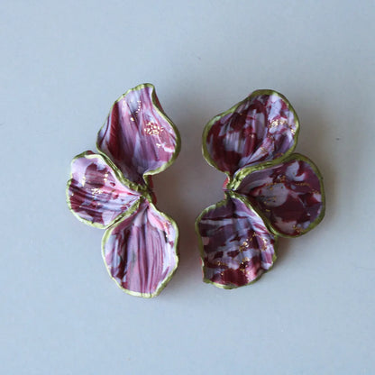 Lis estampado morados