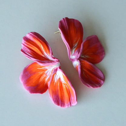 Lis rosa y naranja