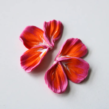 Lis rosa y naranja