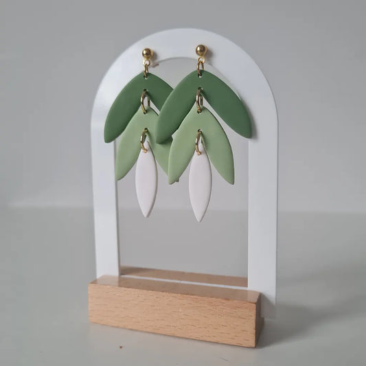Lluvia verde y blanco