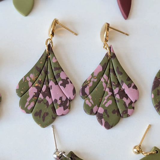Mistral estampado verde, rosa y marrón