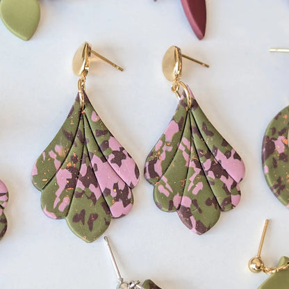 Mistral estampado verde, rosa y marrón