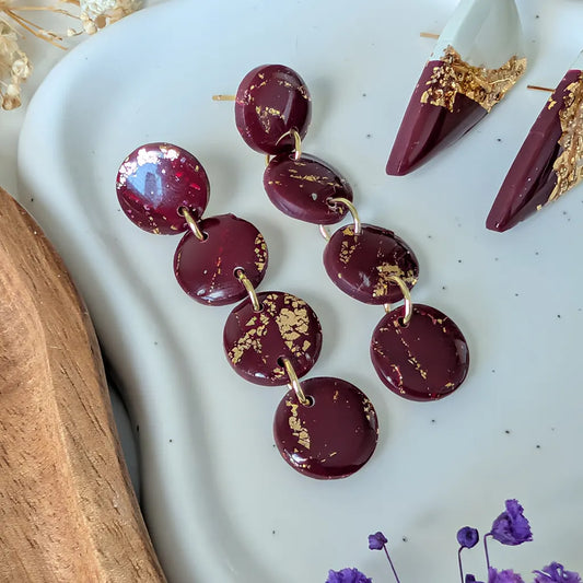 Nilo 4 granate y dorado