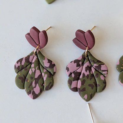Niza estampado verde, rosa y marrón