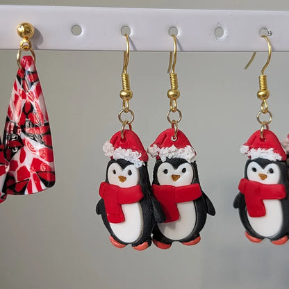 Pingüino navideño