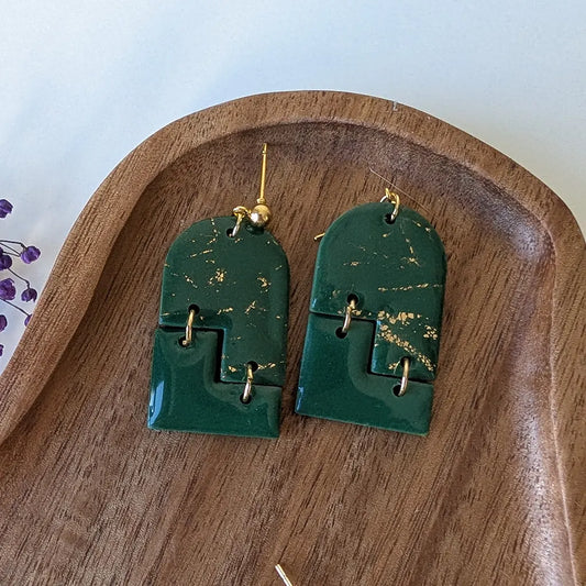 Serena verde y dorado